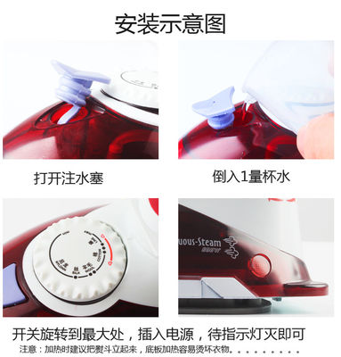 Découvrez le repassage en douceur n'importe où avec le LM-688 Travel Steam Iron 800W Electric